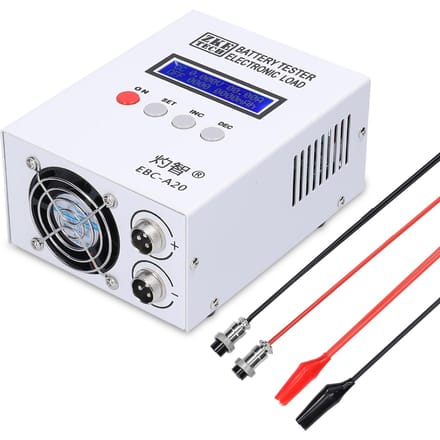 Testeur de batterie EBC-A20 30V 20A 85W, dispositif de Test de capacité de Batteries au Lithium-plomb, Recharge 5A 20A simple configuration multicolore