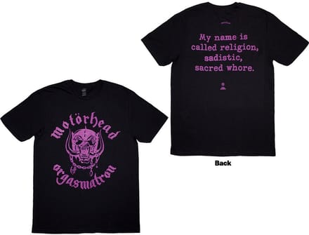 Motorhead - Orgasmatron Lyric Heren T-shirt - S - Zwart