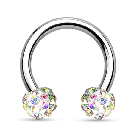 Piercing horseshoe ferido 1.2x10 - multi kleur - LMPiercings