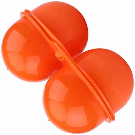 Plastic 2 stuks Eierdrager Opbergdoos container Voor Buiten Picknick Camping Gebruik(Oranje) oranje