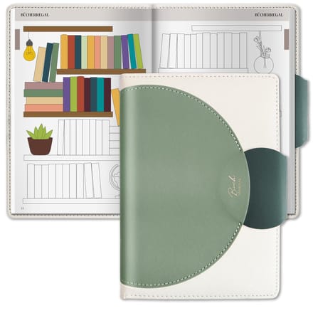 Dailygoods - BIROYAL A5 dagboek voor volwassenen, patchwork-patroon, groen