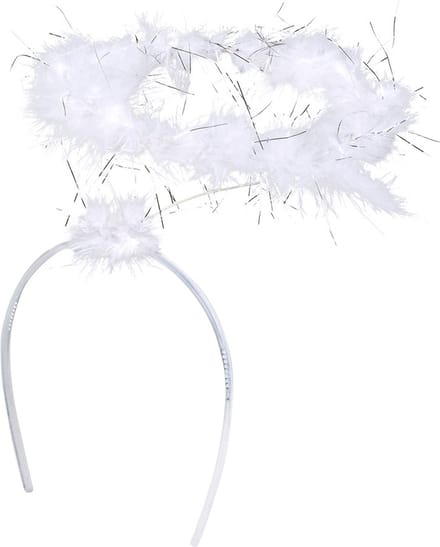 Boland - Diadeem Halo wit Wit - Volwassenen - Vrouwen - Engel - Engel - Fantasy