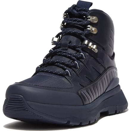 FitFlop Neo-D-Hyker Leather-Mix Outdoor Boots BLAUW - Maat 36