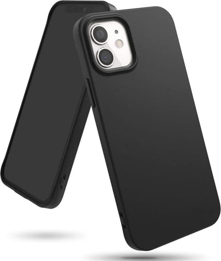 HB Hoesje Geschikt voor Apple iPhone 12 Mini - Zwart - Siliconen Back Cover
