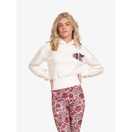 Nik & Nik Meisjes hoodie rib off white fuchsia pop