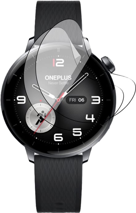Screenprotector geschikt voor OnePlus Watch 3 43mm - 2x FlexGuard Screen Protector