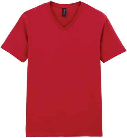 T-shirt met V-hals Gildan Softstyle