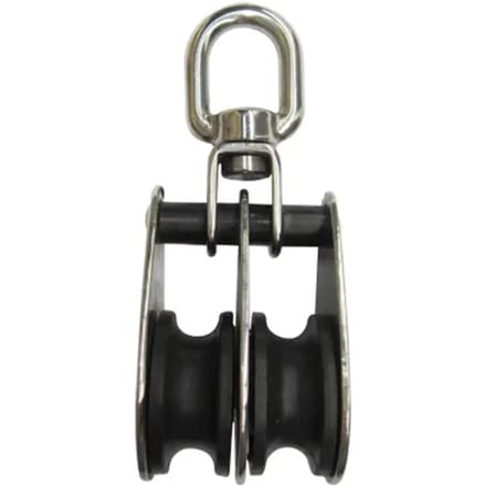Sencys Dubbele Draaibare Katrol Met Oog – Rvs – 10mm