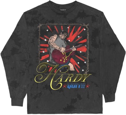Hardy - Quit!! Guitar Longsleeve shirt - L - Zwart