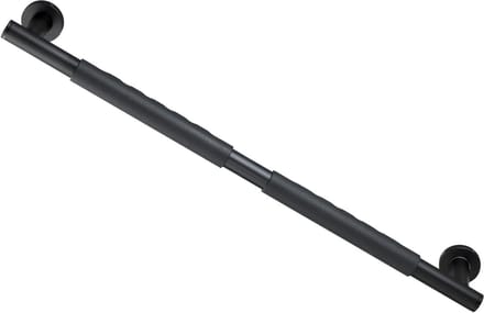 Wandgreep Secura - Veiligheidsgreep badkamer - Ondersteuning douchen - Soft-touch grip - 655 cm - Zwart