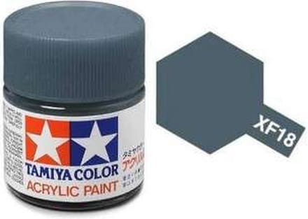 Tamiya Hobbyverf Acrylverf - XF-18 Medium Blue - Matt - Acryl - 23ml Verf potje - 23 ml