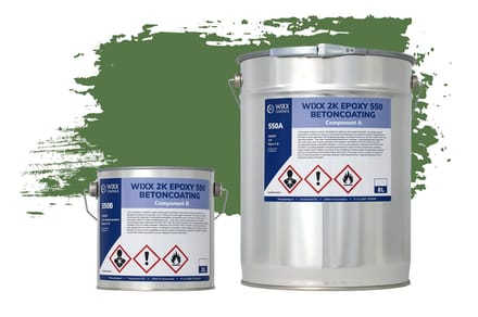 Wixx 2K Epoxy 550 Betonverf - 10L - RAL 6010 | Grasgroen