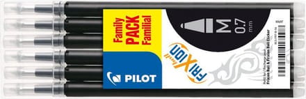 Rollerpenvulling pilot frixion bls-fr7 m zwart | 12 stuks