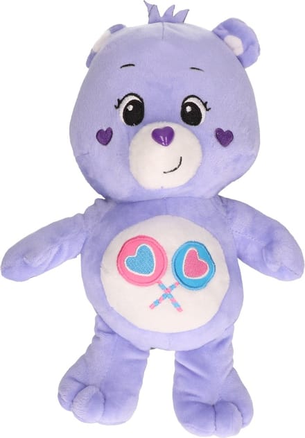 Troetelbeertjes pluche knuffel paars 28 cm - Cartoon knuffels - Troetelberen
