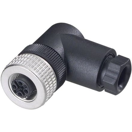 Hirschmann 933 174-100-1 Sensor/actuator connector, niet geassembleerd M12 Aantal polen (sensoren): 4 Bus, haaks 1 stuk(s)