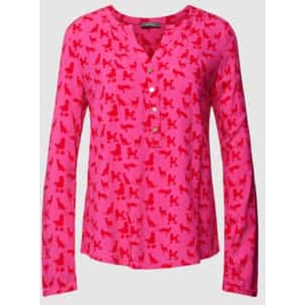 Blouseshirt met all-over motief