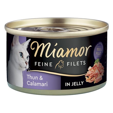 24x100g Light tonijn & Calamares in gelei Miamor natvoer voor katten