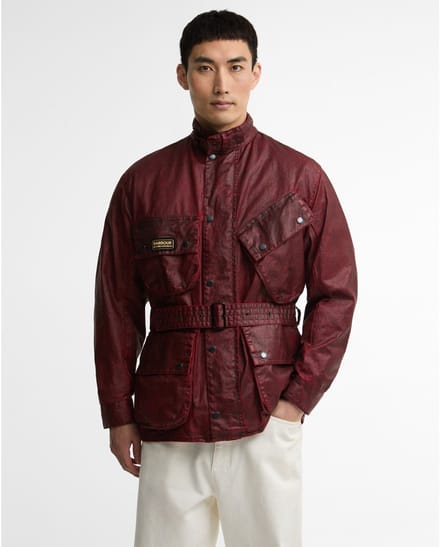 Barbour Distressed 90th Anniversary A7 bordeauxrode jas