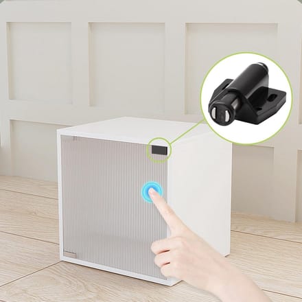 Magnetische Push-Open Sluitingen voor Glazen Kastdeuren - Zonder Boren
