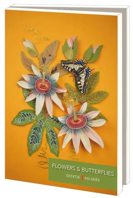 Kaartenmapje met env, groot: Flowers & Butterflies, Geertje Aalders