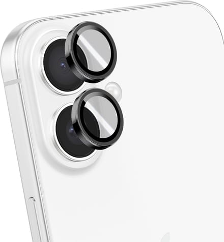 Blue Star, Lens Protector Geschikt Voor iPhone 16 Applicator, Zwart / Transparant