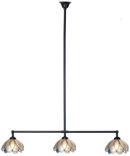 Tiffany T-lamp 3 lichts Sparkling Pioenroos - Art Deco Trade