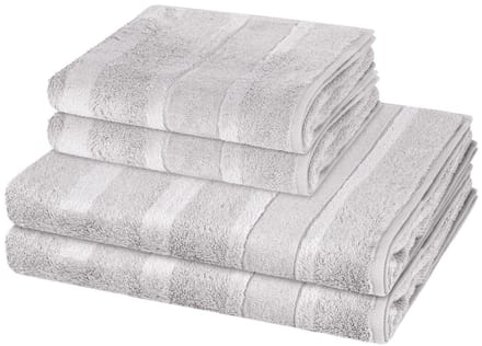 Cawö Sonstiges 2 X handdoek 2 X douchehanddoek - in set 4 pack Noblesse