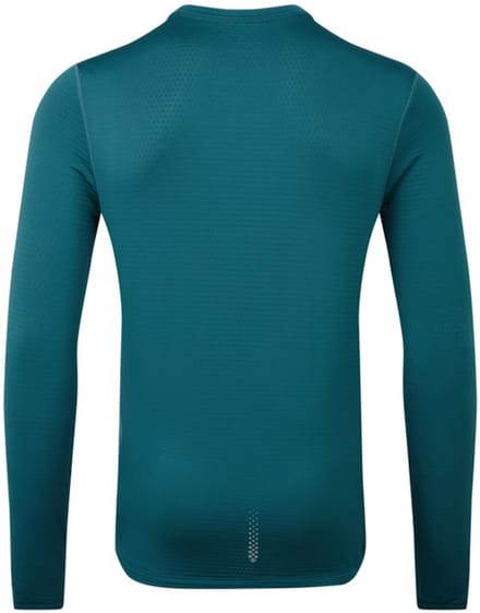 Ronhill | Heren | Tech Winter Crew | Warm Hardloopshirt met lange mouwen | Deep Teal/Acid | Maat L