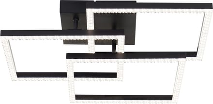 Brilliant Ranni - Plafondlamp - Crystal LED 27W - 4000K - Zwart