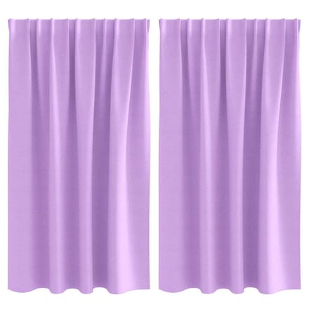 vidaXL - Blackout - Gordijnen - met - Ringen - 2 - st - Paars - 140 - x - 140 - cm - Polyester