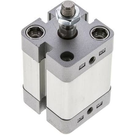 ISO 21287 Compacte Dubbelwerkende Cilinder 25-20mm - Magnetisch - Mannelijke Stang