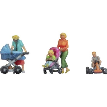 NOCH 44445 Z Moeders met kinderen figuren Geverfd, Zittend, Staand