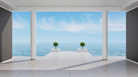 Poster | Blauw , Grijs | 104 x 70,5 cm