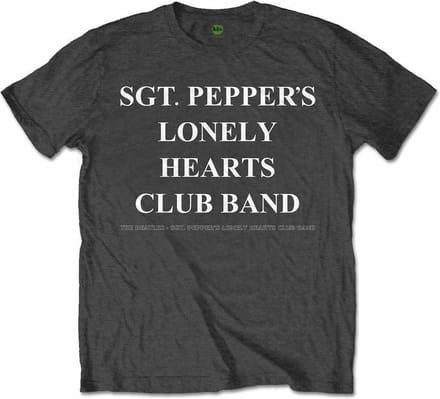 The Beatles - SPLHCB With Drum Heren T-shirt - XL - Grijs