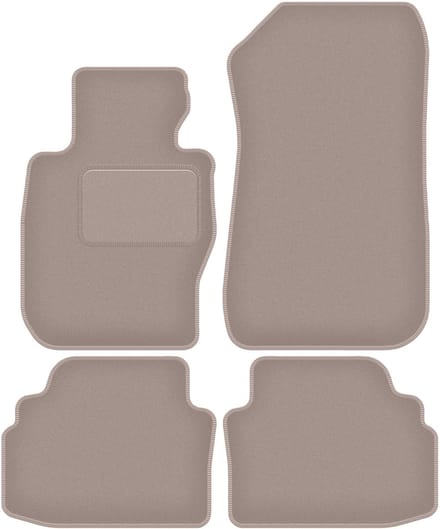 Beige velours vloermatten voor: BMW 3 E92 xDrive coupé (2004-2011)