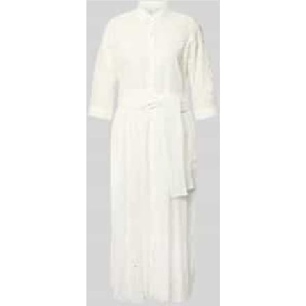 Overhemdjurk van broderie met knoopsluiting