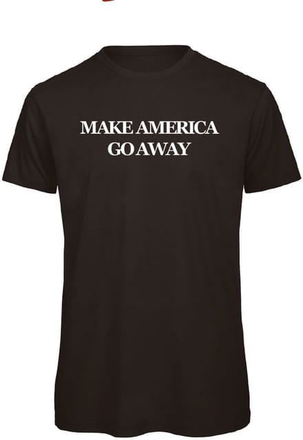 Make America go away (MAGA) - t-shirt - zwart | wit - M