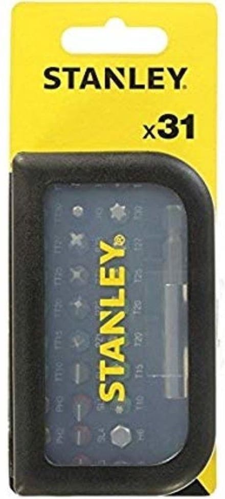Stanley Bitset Met Magnetische Bithouder - 1/4" Zeskant - 25mm - 31-delig