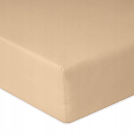 Jersey Hoeslaken met Elastiek 120x200 cm - Beige Premium Katoen