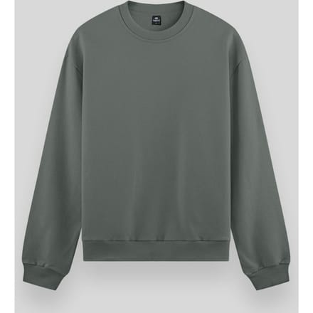 Heren Effen Rundhals Sweatshirt