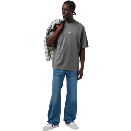 Hugo Heren-T-shirt met opdruk op de rug: MCMXCIII (Medium Grijs)