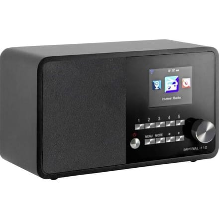 Imperial DABMAN i110 – Internetradio – DAB+ / FM Radio – WiFi – Zwart