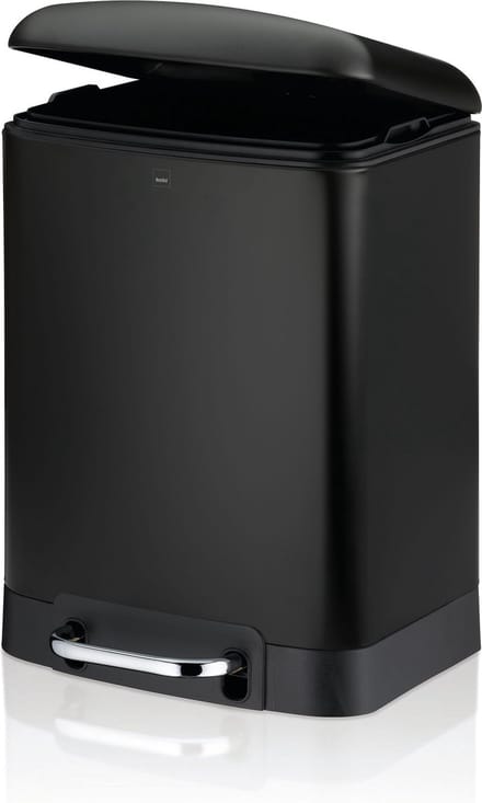 Afvalemmer, RVS, Zwart, 6 L - Kela | Davino