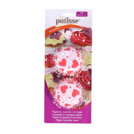 Patisse cupcakevormpjes Ø5 cm, papier, 200 stuks (1017246)