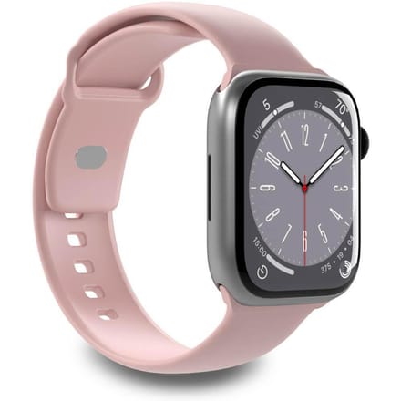 Siliconen bandje voor Apple Watch 38 40 41 mm Icon roze - 2 stuks