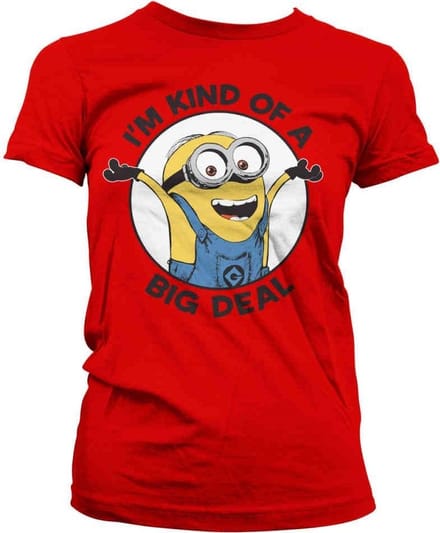 Minions Dames Tshirt -M- I'm Kind Of A Big Deal Rood