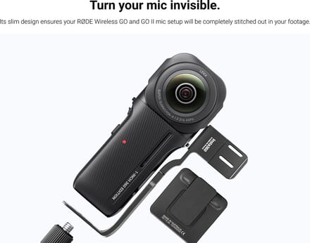 Insta360 - 1 inch 360 - Invisible Mic Bracket