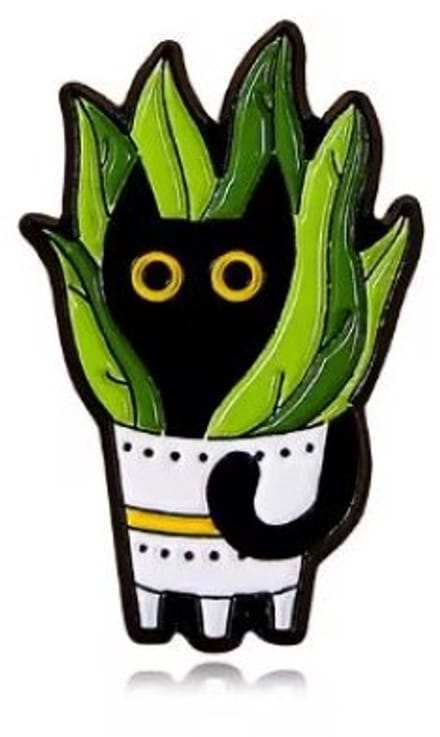 Pin Broche - enamel pin - kledingspeld - Cactus kat C
