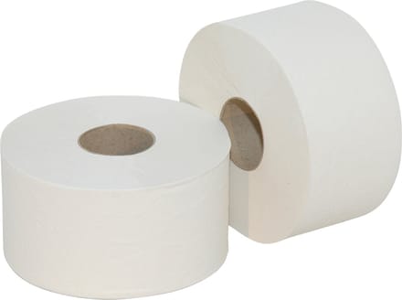 Toiletpapier Mini Jumbo - wit - 12 rollen hygiëne papier