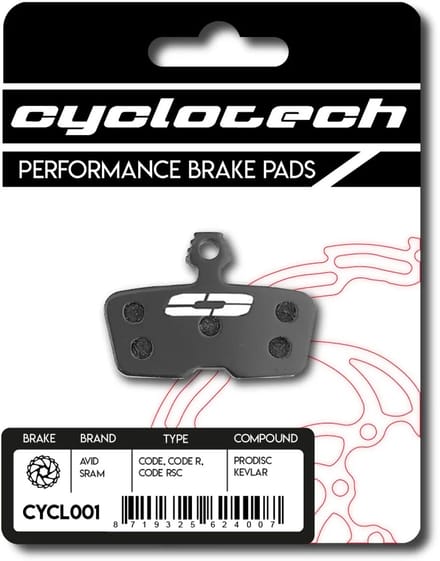 Prodisc Kevlar Remblokken voor o.a. Sram Code R, Code RSC en Sram Guide RE